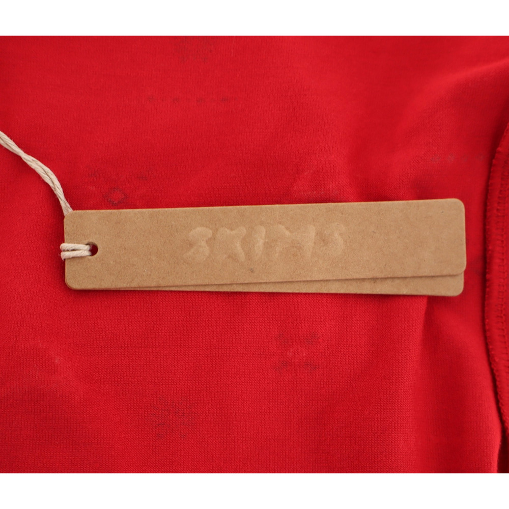Skims NWT Sleep Scoop Neck Top Cranberry Vintage Deer Print Sz S - Picture 9 of 11